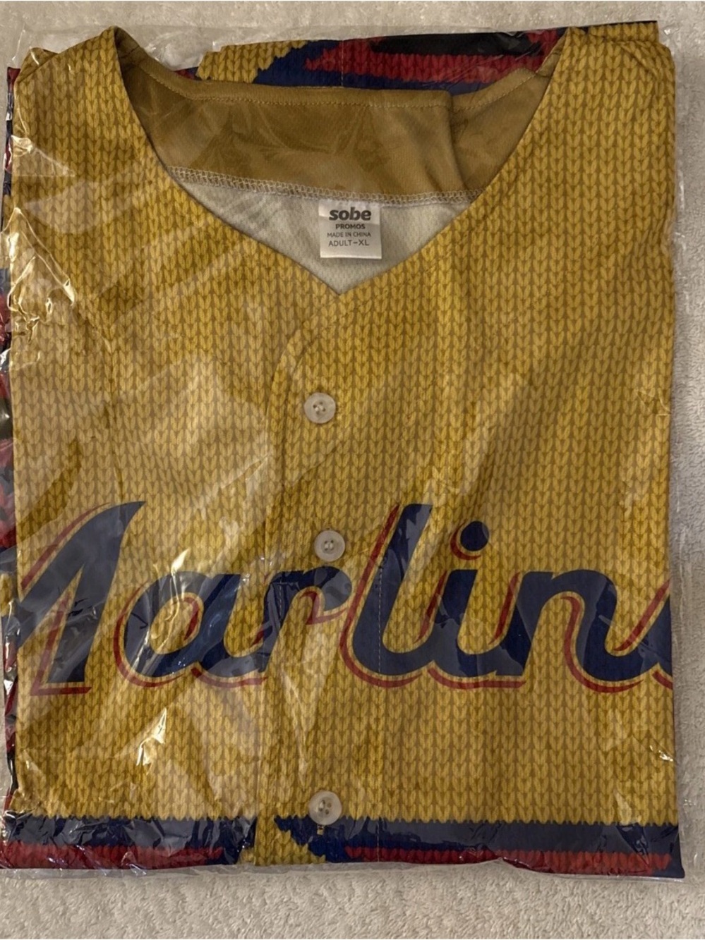 2026 Limited Edition Miami Marlins Columbian Heritage Jersey SGA XL NIB